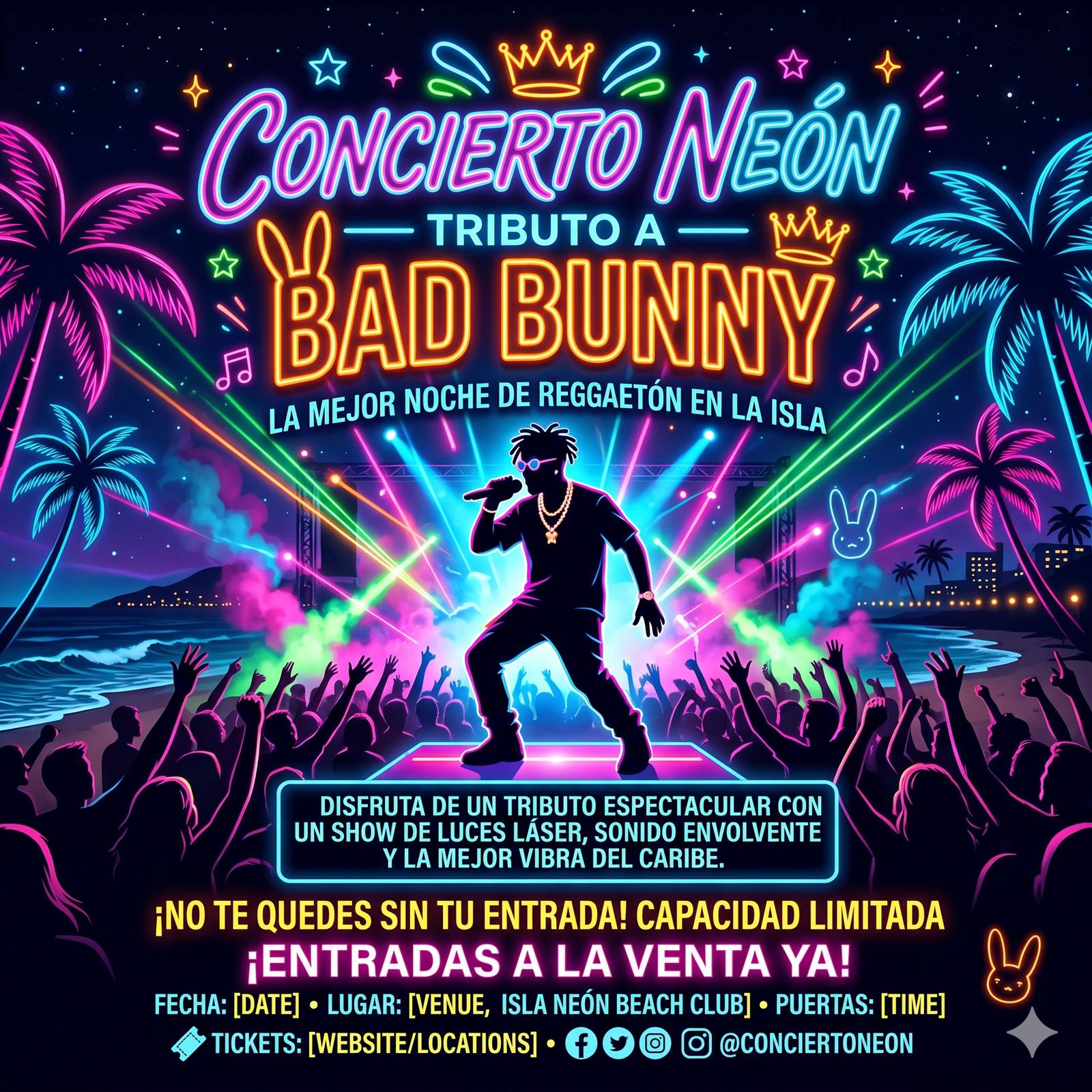 Concierto Neón: Tributo a Bad Bunny in Aruba