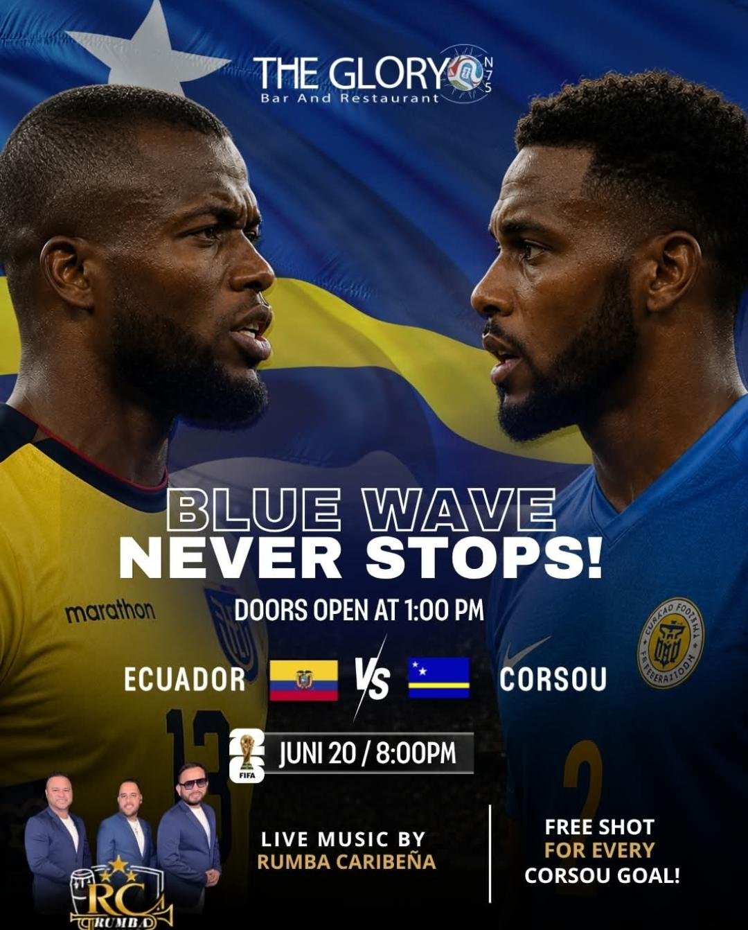 Ecuador VS Corsou - Blue Wave Never Stops! in Aruba